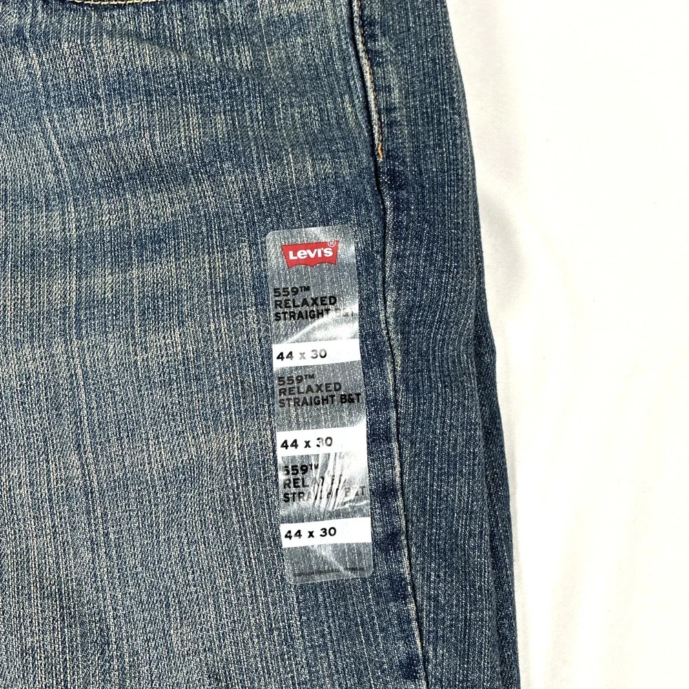 New Mens Levi's 559 Relaxed Straight Fit Denim Jeans Size 44x30 Big And Tall NWT